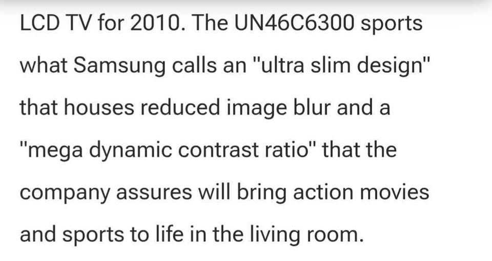 Samsung 46in LCD ultra thin tv with Roku