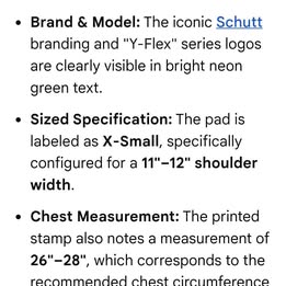 Shutt shoulder pads