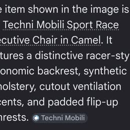 Techni Mobili High Back Executive Sport Race Office Chair