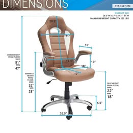Techni Mobili High Back Executive Sport Race Office Chair